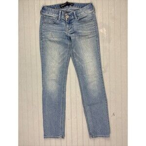 Express Size 00 Short Womens Jeans Stella Low Rise Skinny Stretch Med Wash